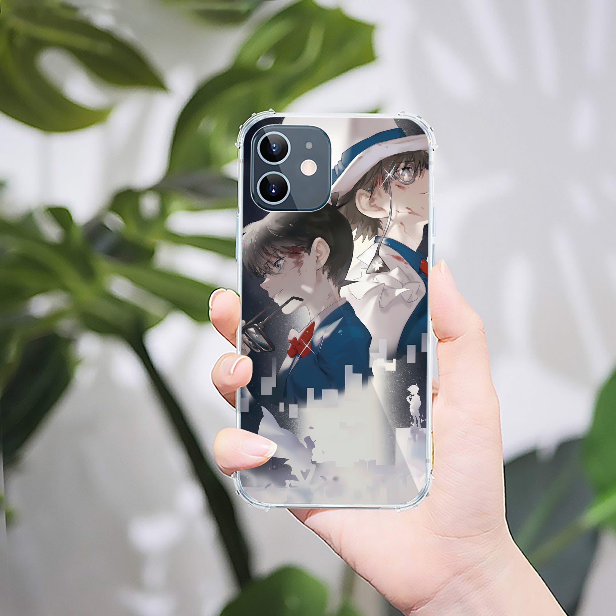 （画像用） 名探偵コナン Detective Conan 【iPhone 12シリーズ対応】透明スマホケース（クリアソフトケース）